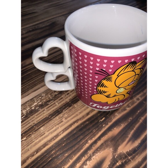 VINTAGE Garfield & Arlene Nesting Mug Pair -  Together Forever - Picture 5 of 9